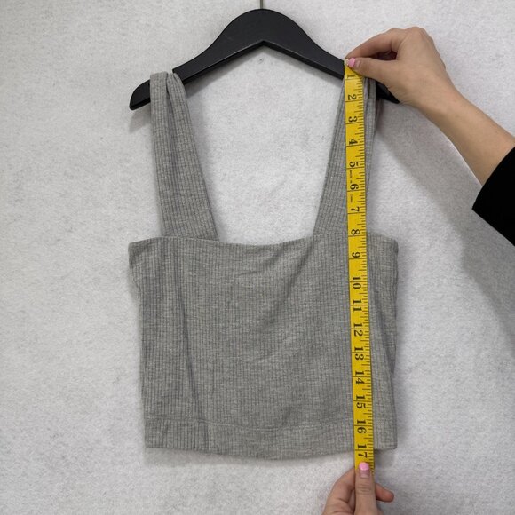 Stillwater Tank Womens Small Gray Camisole Ribbed Modal Spandex Made in USA - Picture 3 of 8